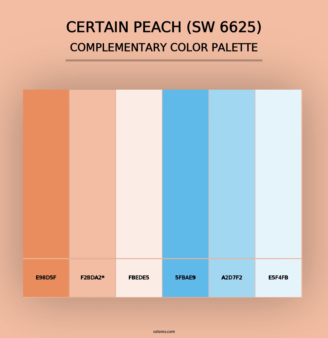 Certain Peach (SW 6625) - Complementary Color Palette