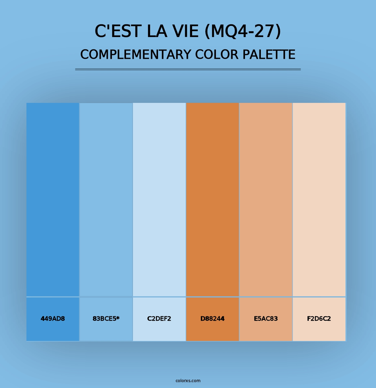 C'Est La Vie (MQ4-27) - Complementary Color Palette