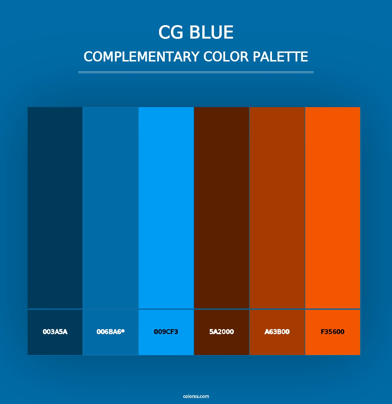 CG Blue - Complementary Color Palette