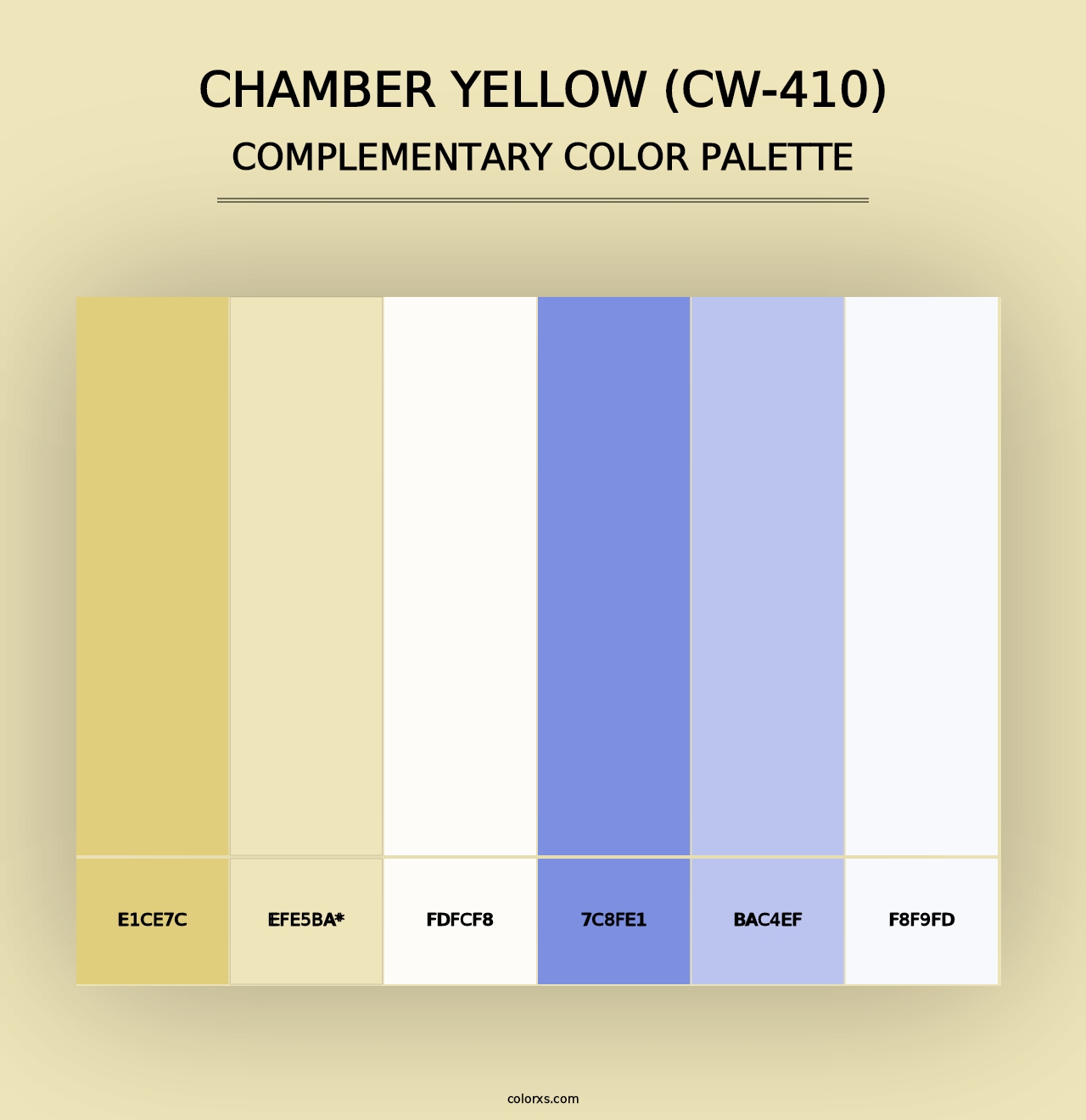 Chamber Yellow (CW-410) - Complementary Color Palette