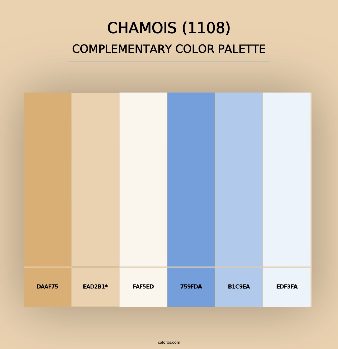 Chamois (1108) - Complementary Color Palette