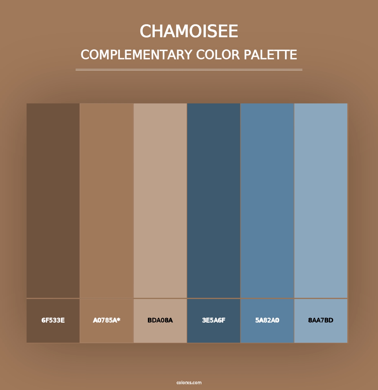 Chamoisee - Complementary Color Palette