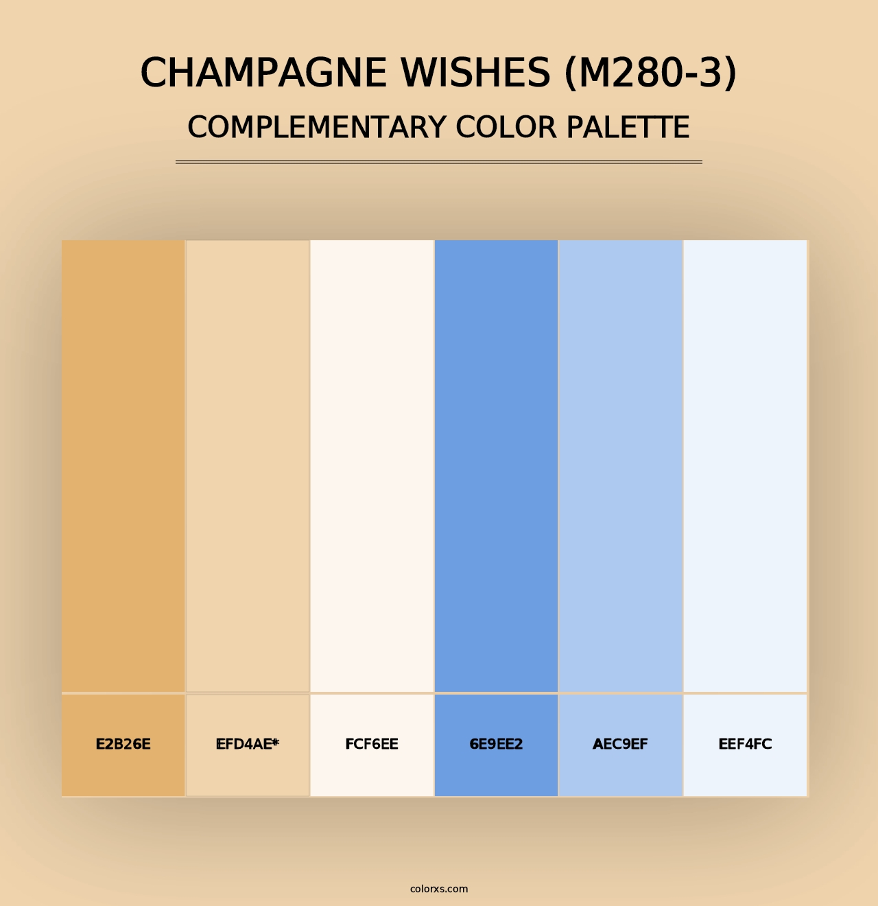 Champagne Wishes (M280-3) - Complementary Color Palette