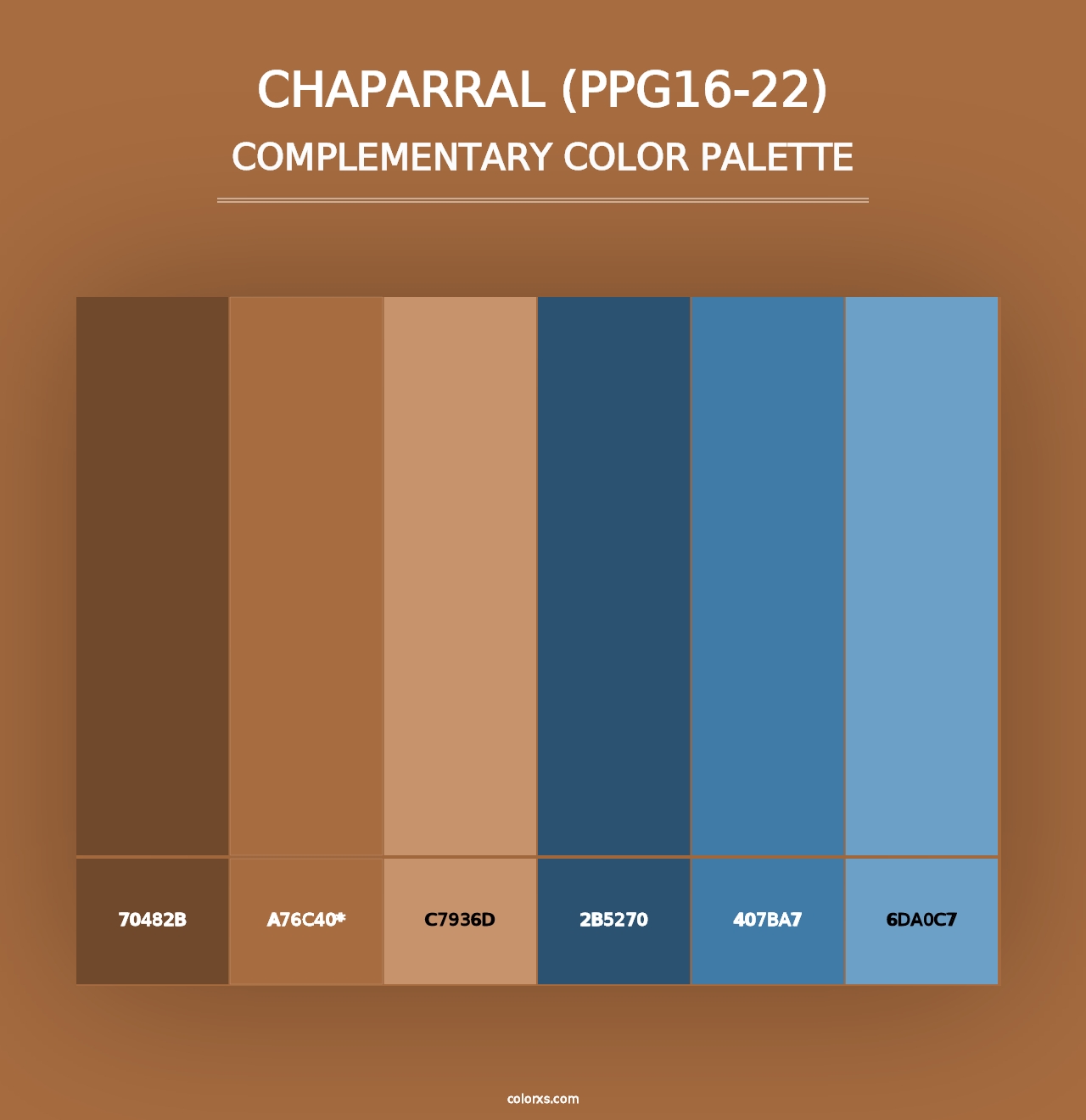 Chaparral (PPG16-22) - Complementary Color Palette