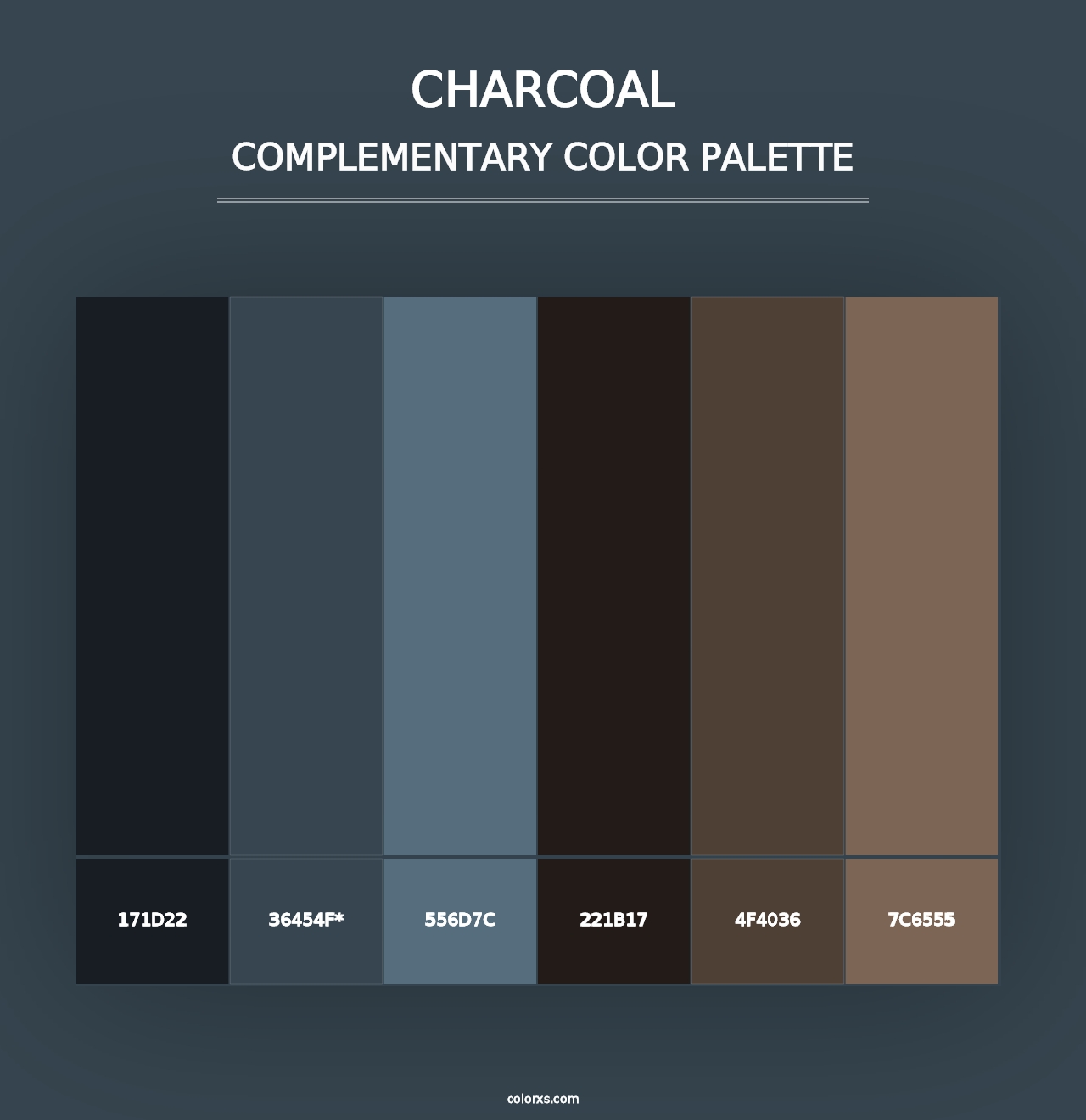 Charcoal - Complementary Color Palette