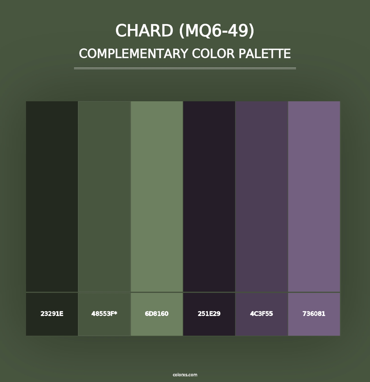 Chard (MQ6-49) - Complementary Color Palette