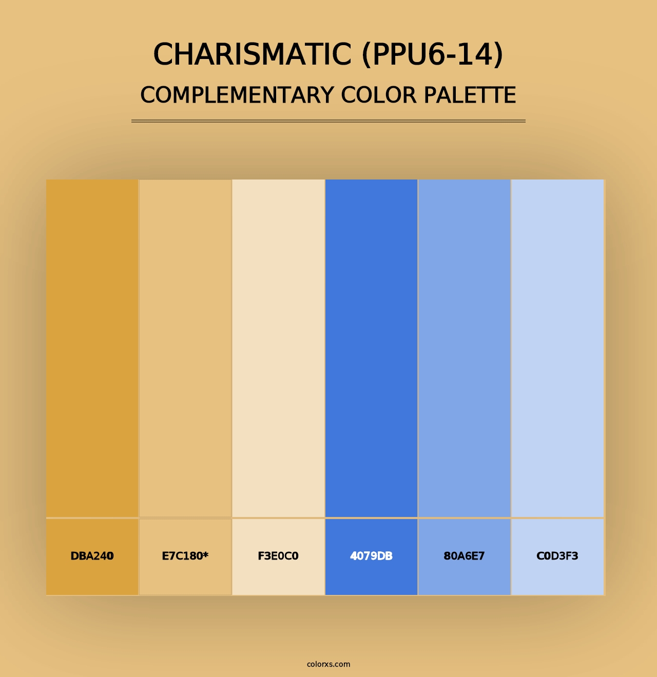 Charismatic (PPU6-14) - Complementary Color Palette