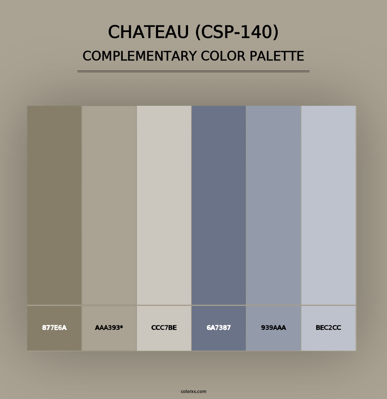 Chateau (CSP-140) - Complementary Color Palette