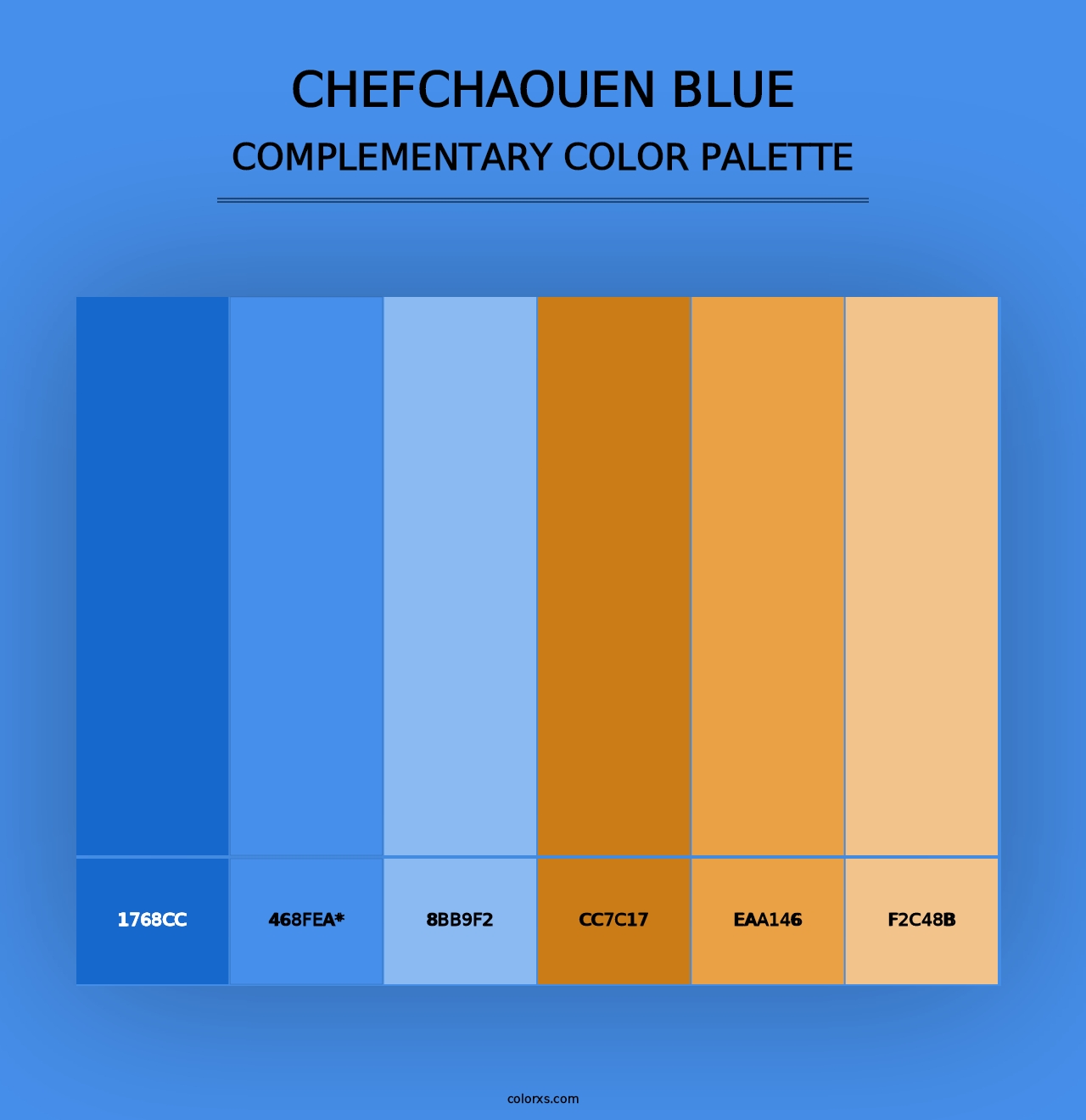 Chefchaouen Blue - Complementary Color Palette