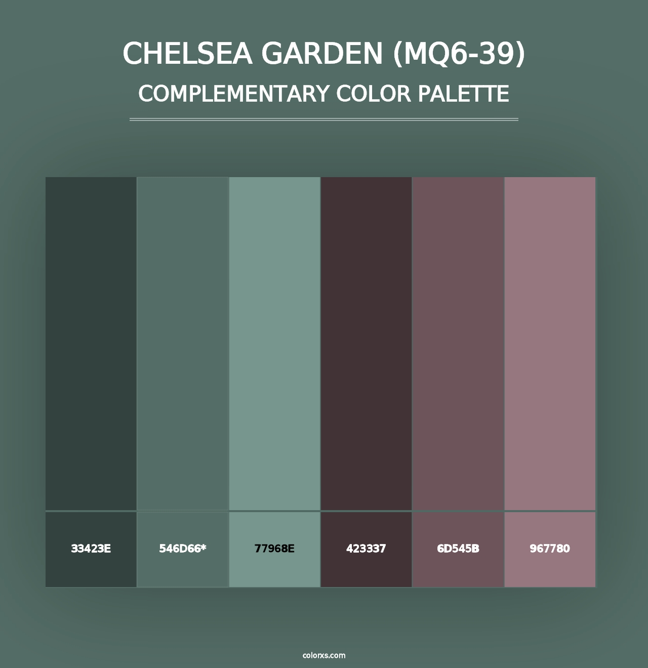 Chelsea Garden (MQ6-39) - Complementary Color Palette