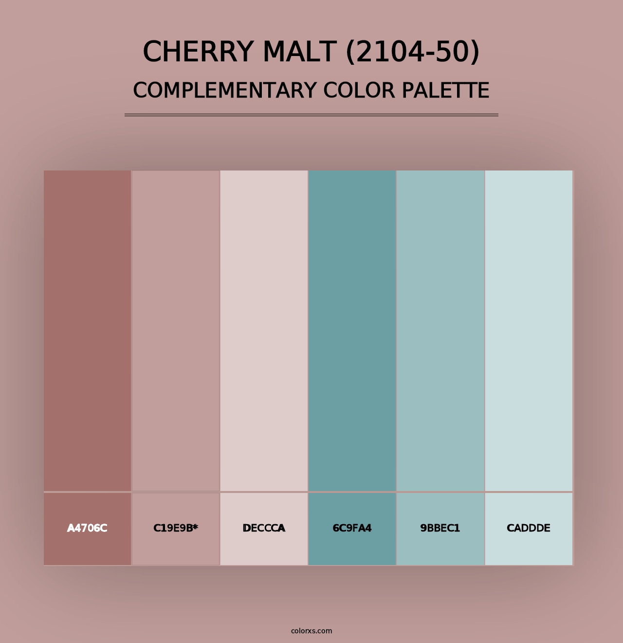 Cherry Malt (2104-50) - Complementary Color Palette