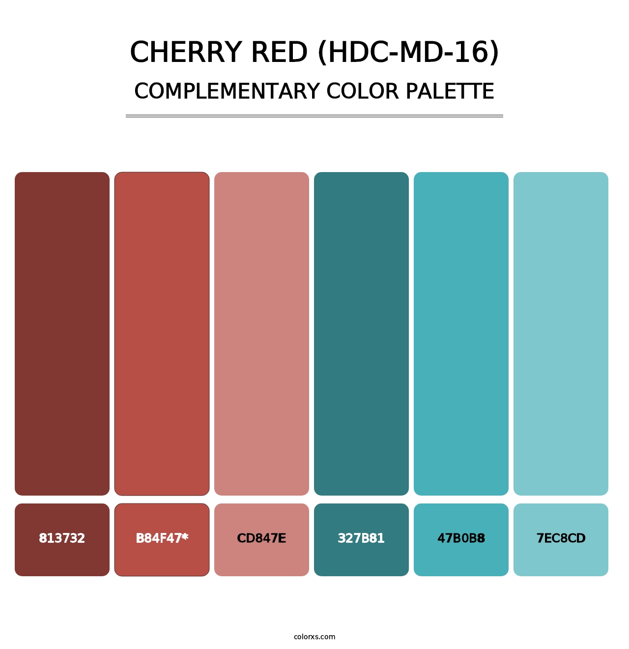 Cherry Red (HDC-MD-16) - Complementary Color Palette