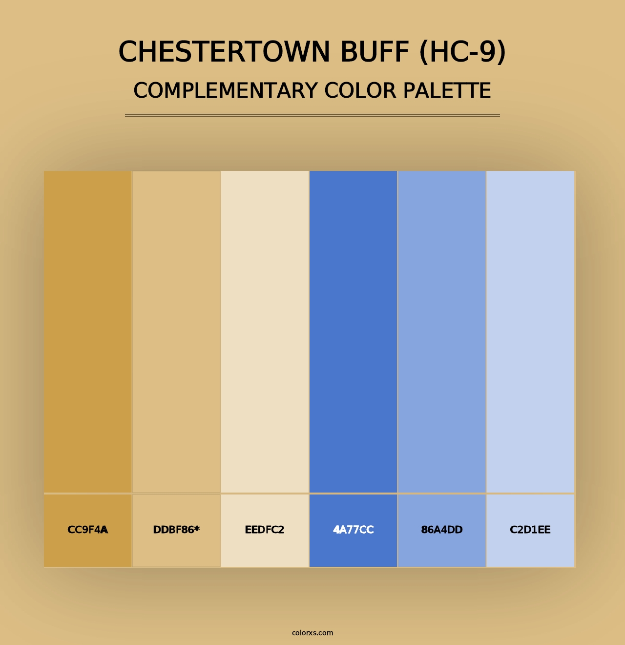 Chestertown Buff (HC-9) - Complementary Color Palette