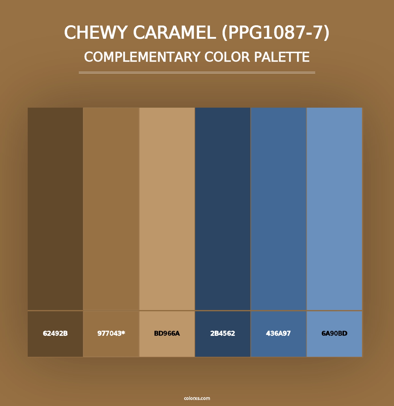 Chewy Caramel (PPG1087-7) - Complementary Color Palette