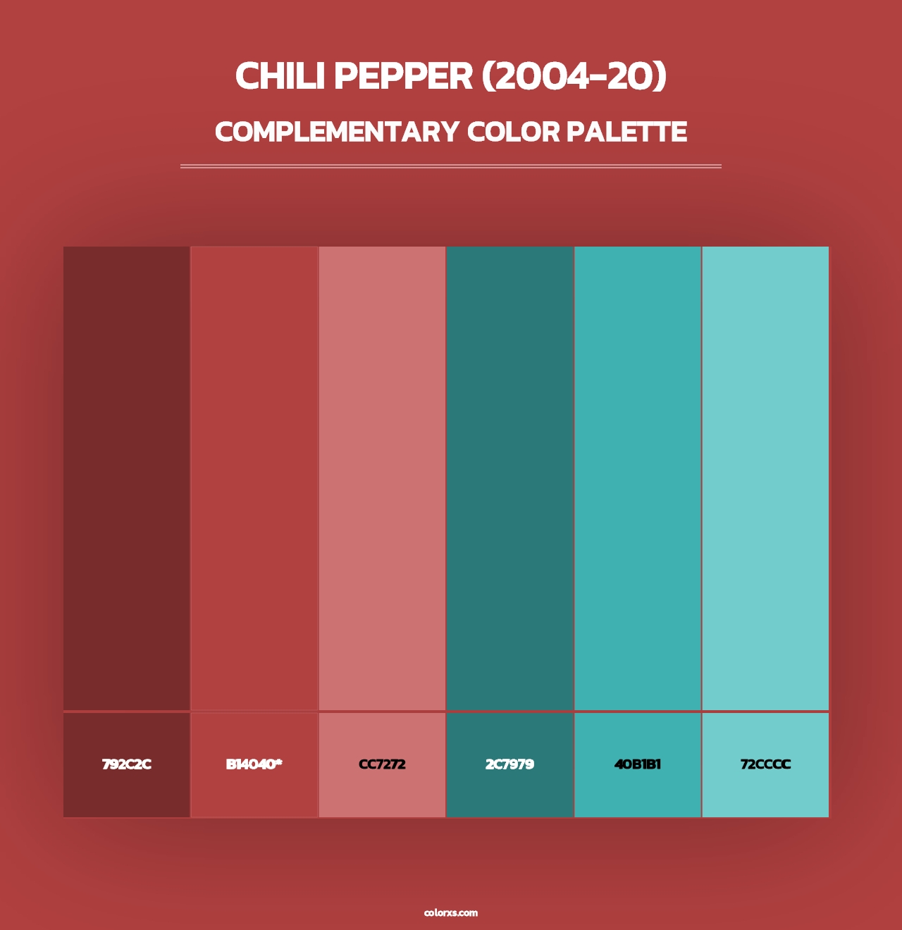 Chili Pepper (2004-20) - Complementary Color Palette