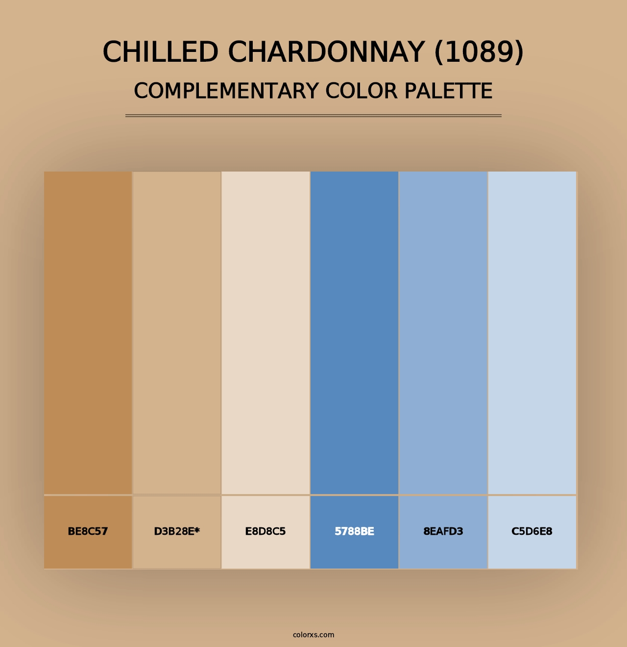 Chilled Chardonnay (1089) - Complementary Color Palette