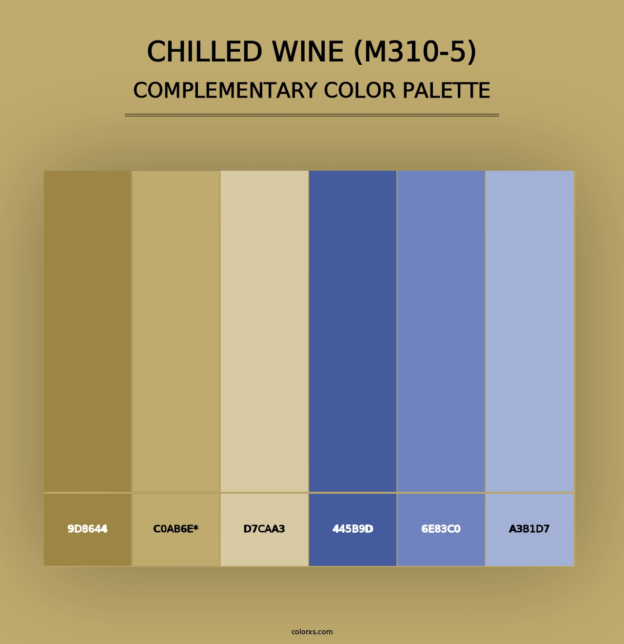 Chilled Wine (M310-5) - Complementary Color Palette