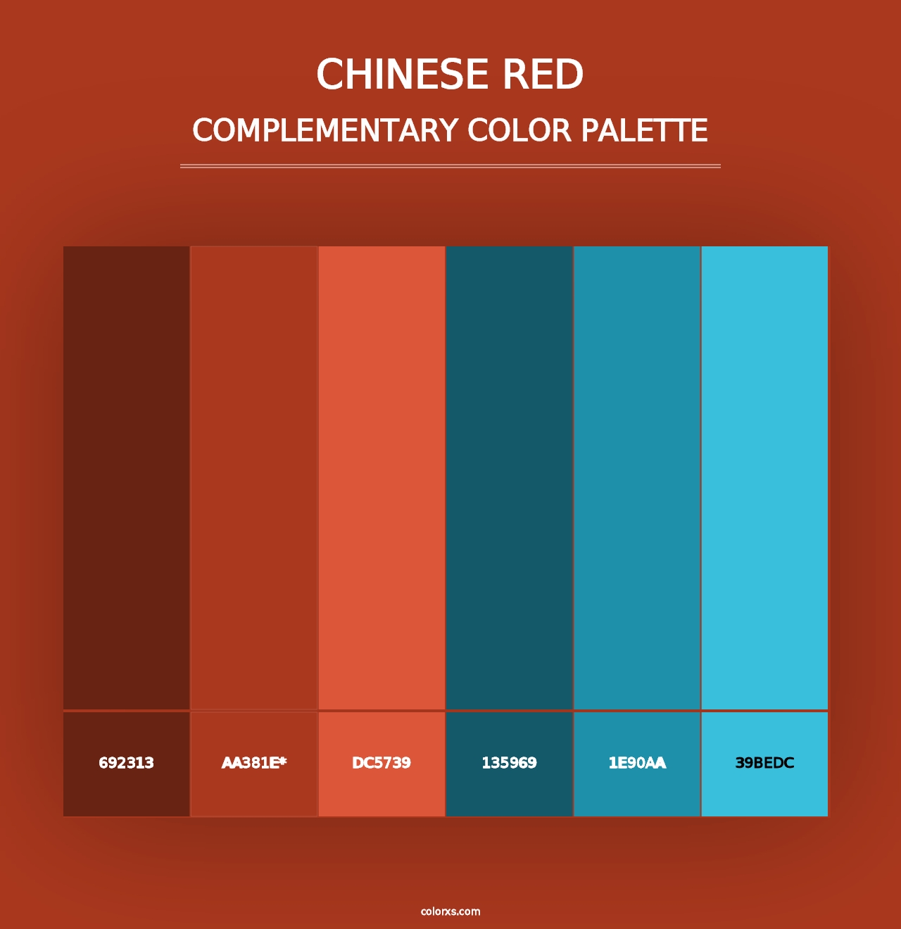 Chinese Red - Complementary Color Palette