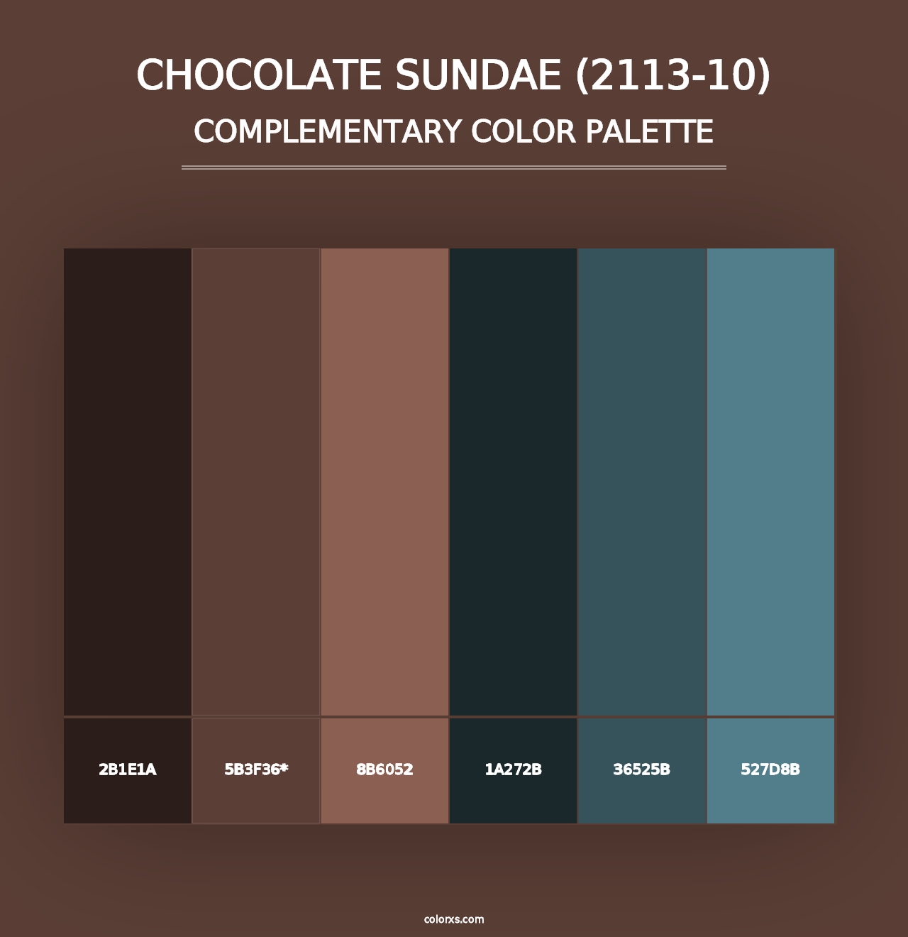 Chocolate Sundae (2113-10) - Complementary Color Palette