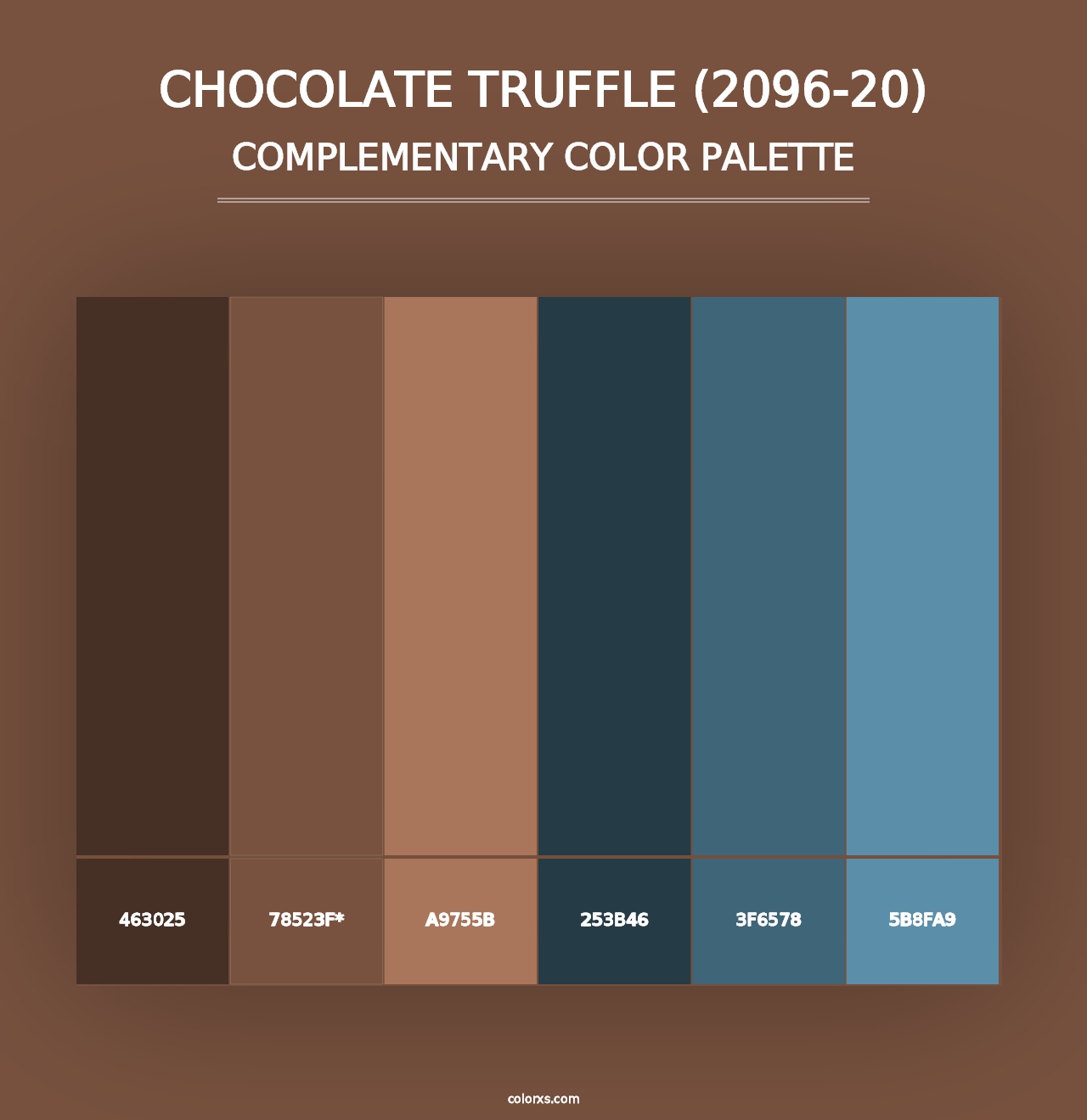 Chocolate Truffle (2096-20) - Complementary Color Palette