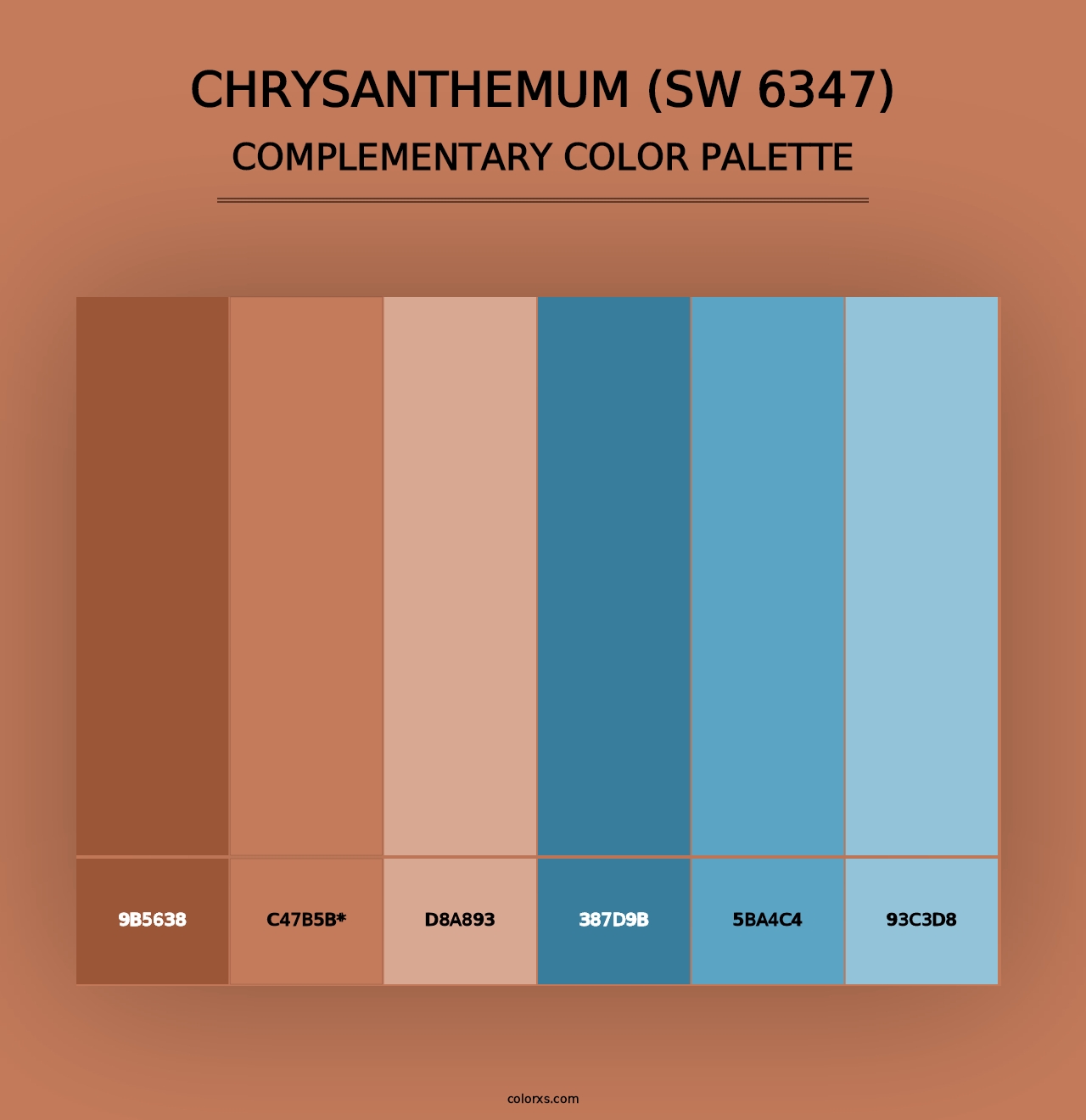 Chrysanthemum (SW 6347) - Complementary Color Palette