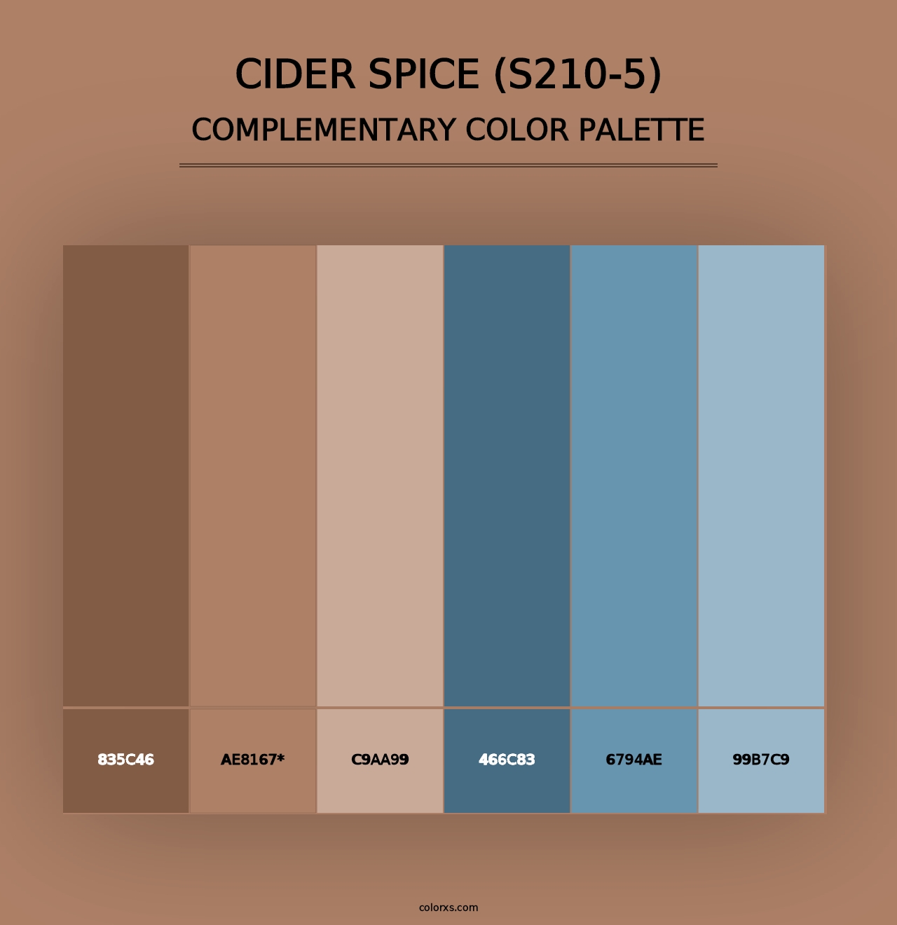 Cider Spice (S210-5) - Complementary Color Palette