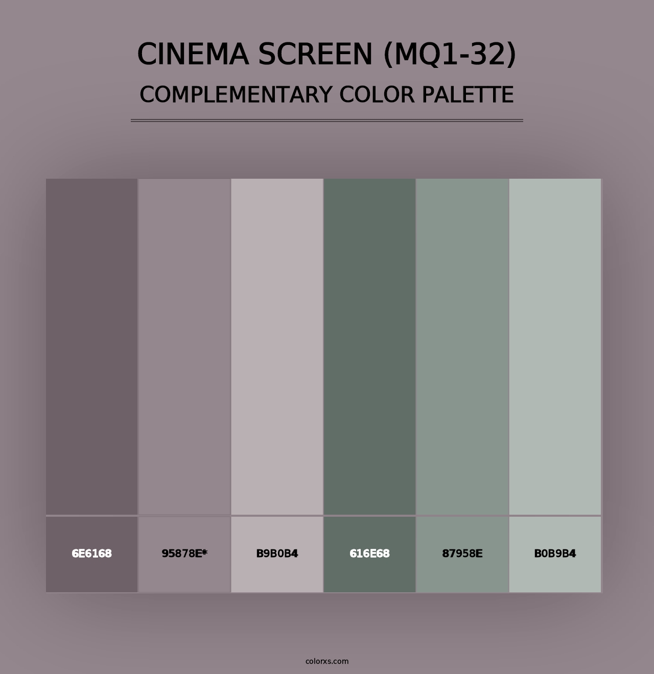 Cinema Screen (MQ1-32) - Complementary Color Palette