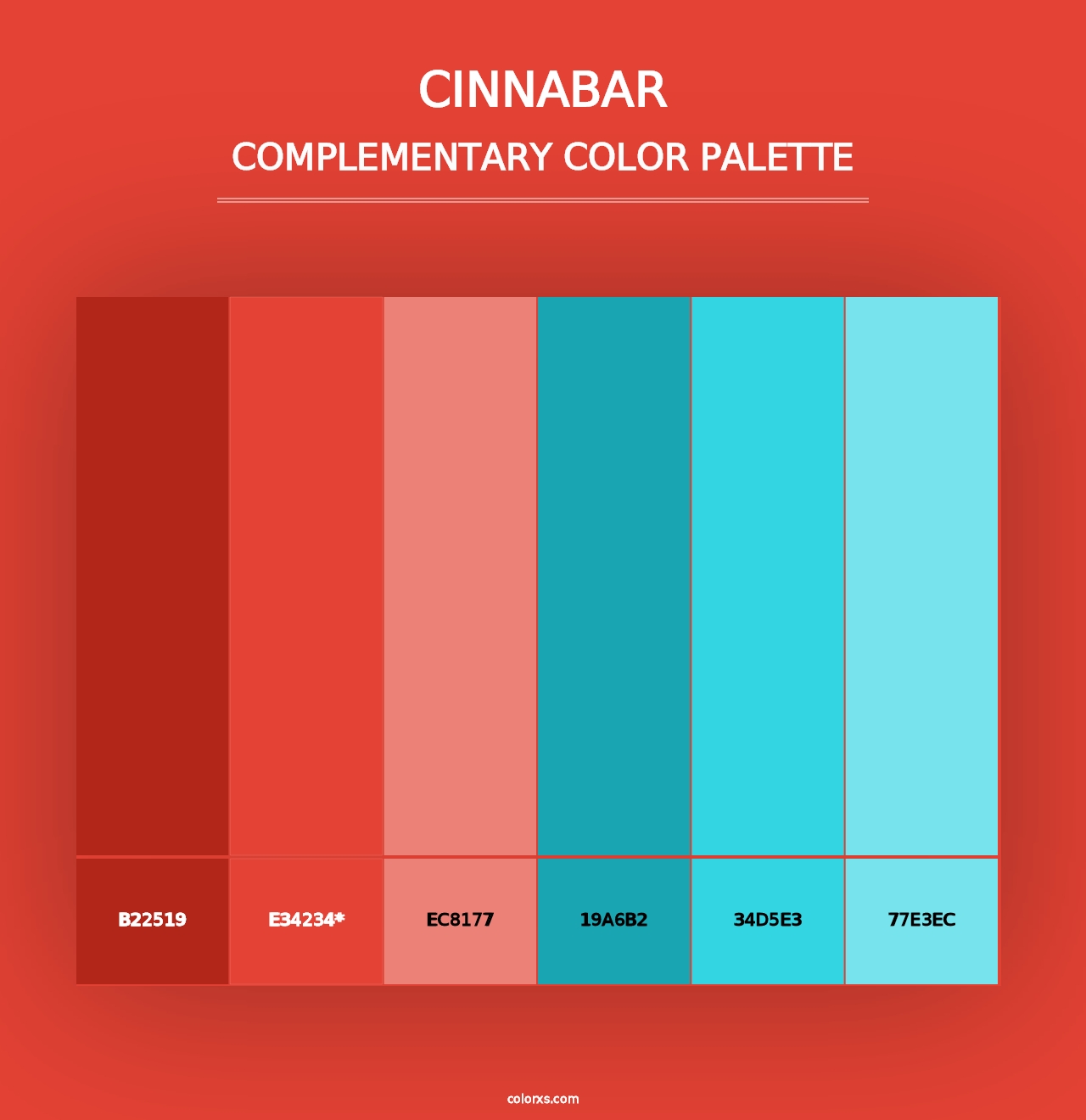 Cinnabar - Complementary Color Palette