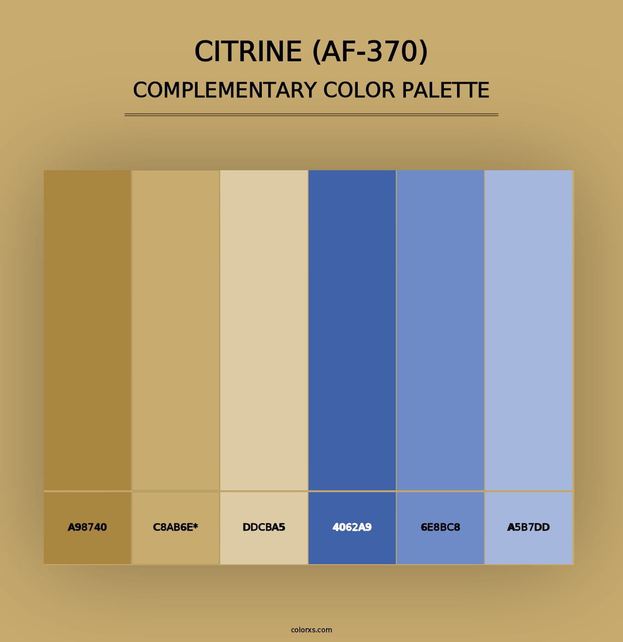 Citrine (AF-370) - Complementary Color Palette