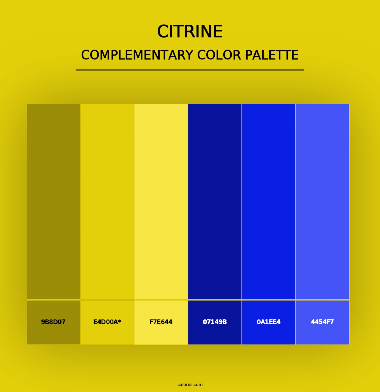 Citrine - Complementary Color Palette