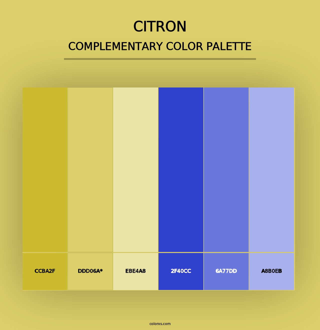 Citron - Complementary Color Palette