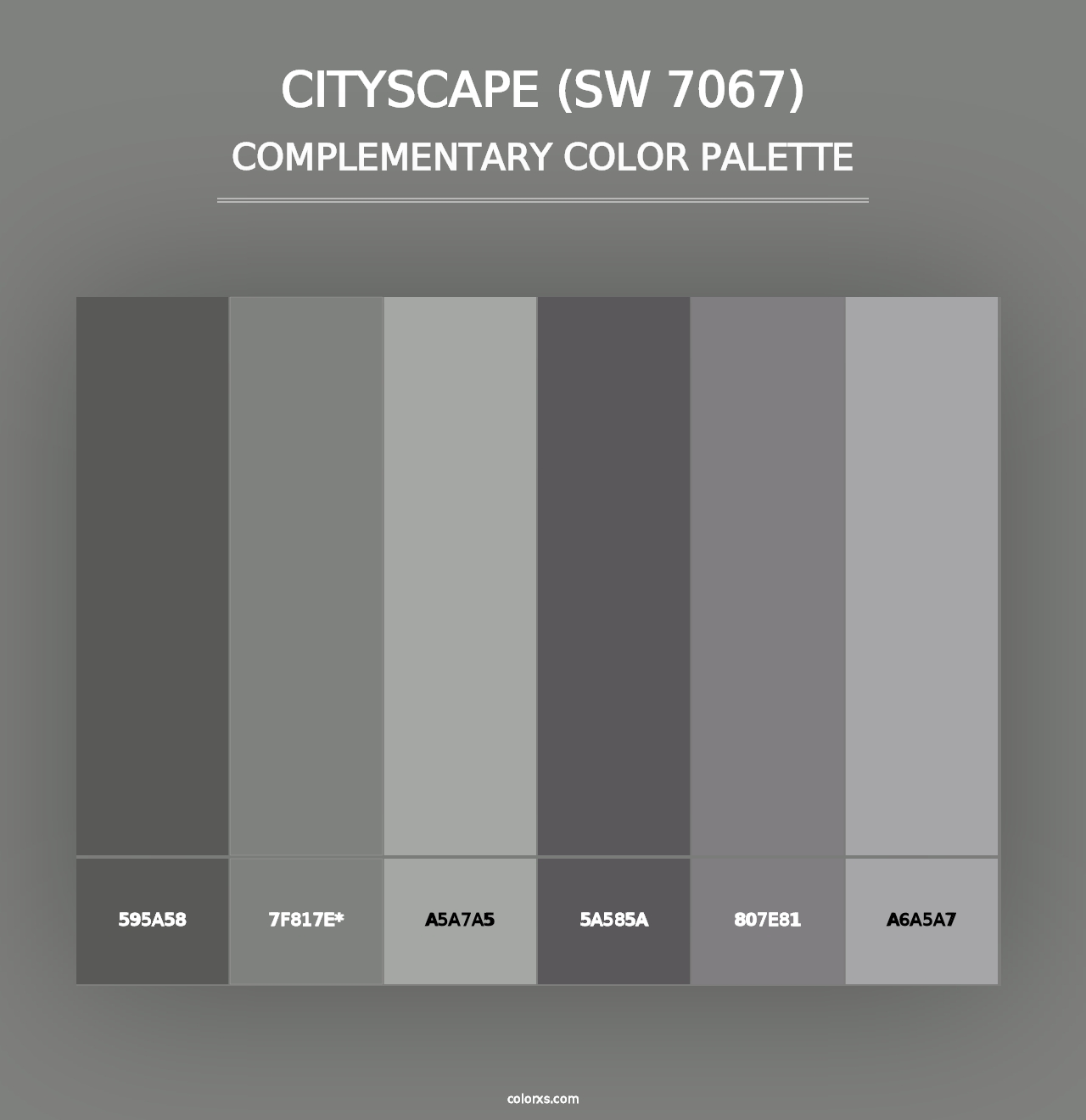 Cityscape (SW 7067) - Complementary Color Palette