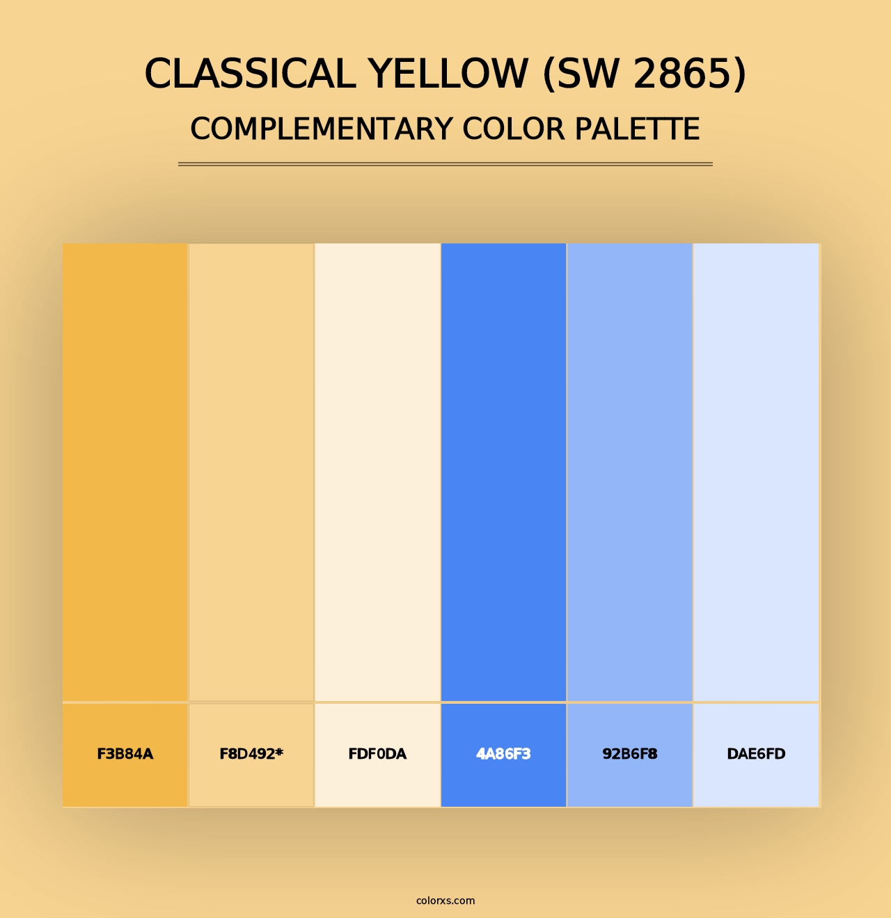 Classical Yellow (SW 2865) - Complementary Color Palette