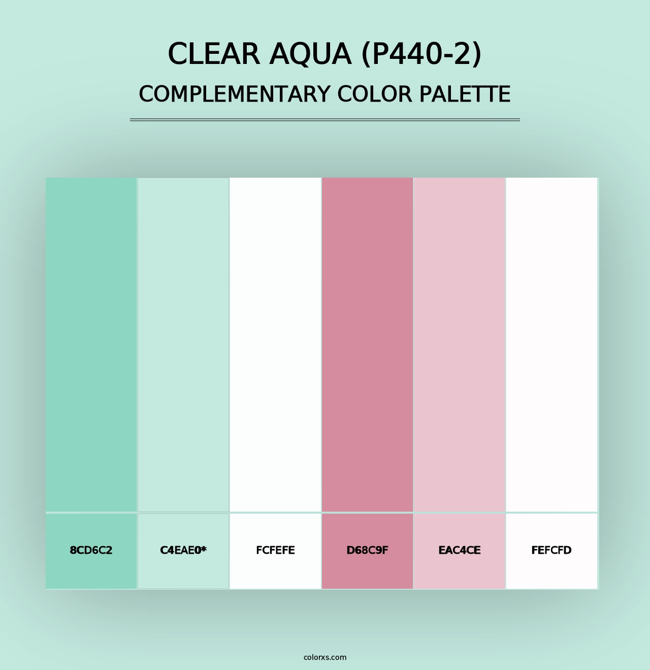 Clear Aqua (P440-2) - Complementary Color Palette