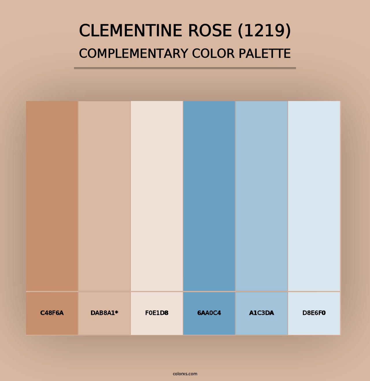 Clementine Rose (1219) - Complementary Color Palette