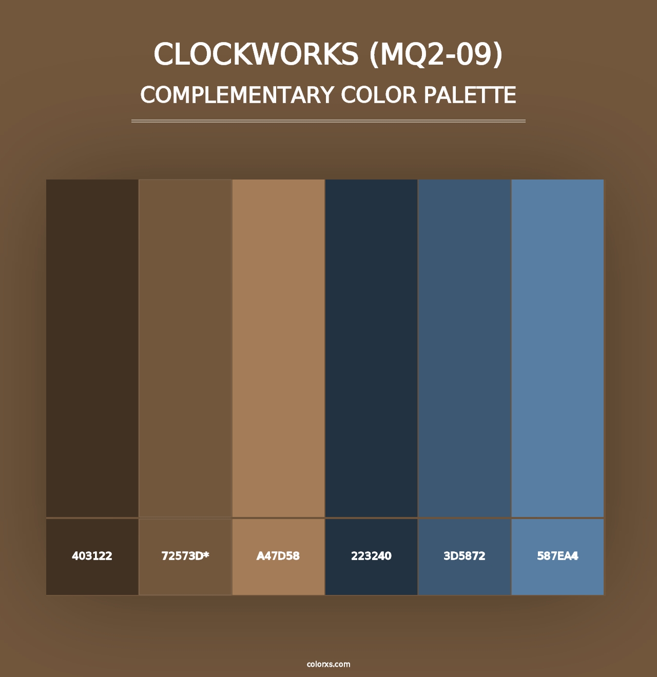 Clockworks (MQ2-09) - Complementary Color Palette