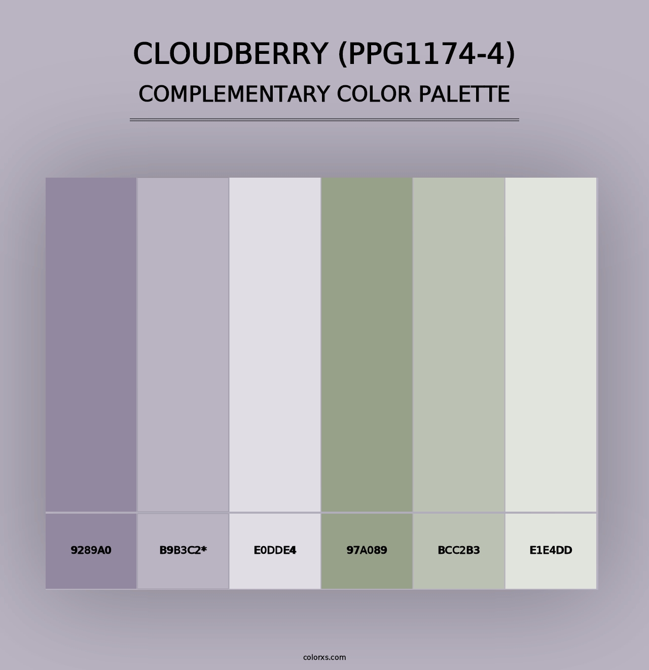 Cloudberry (PPG1174-4) - Complementary Color Palette