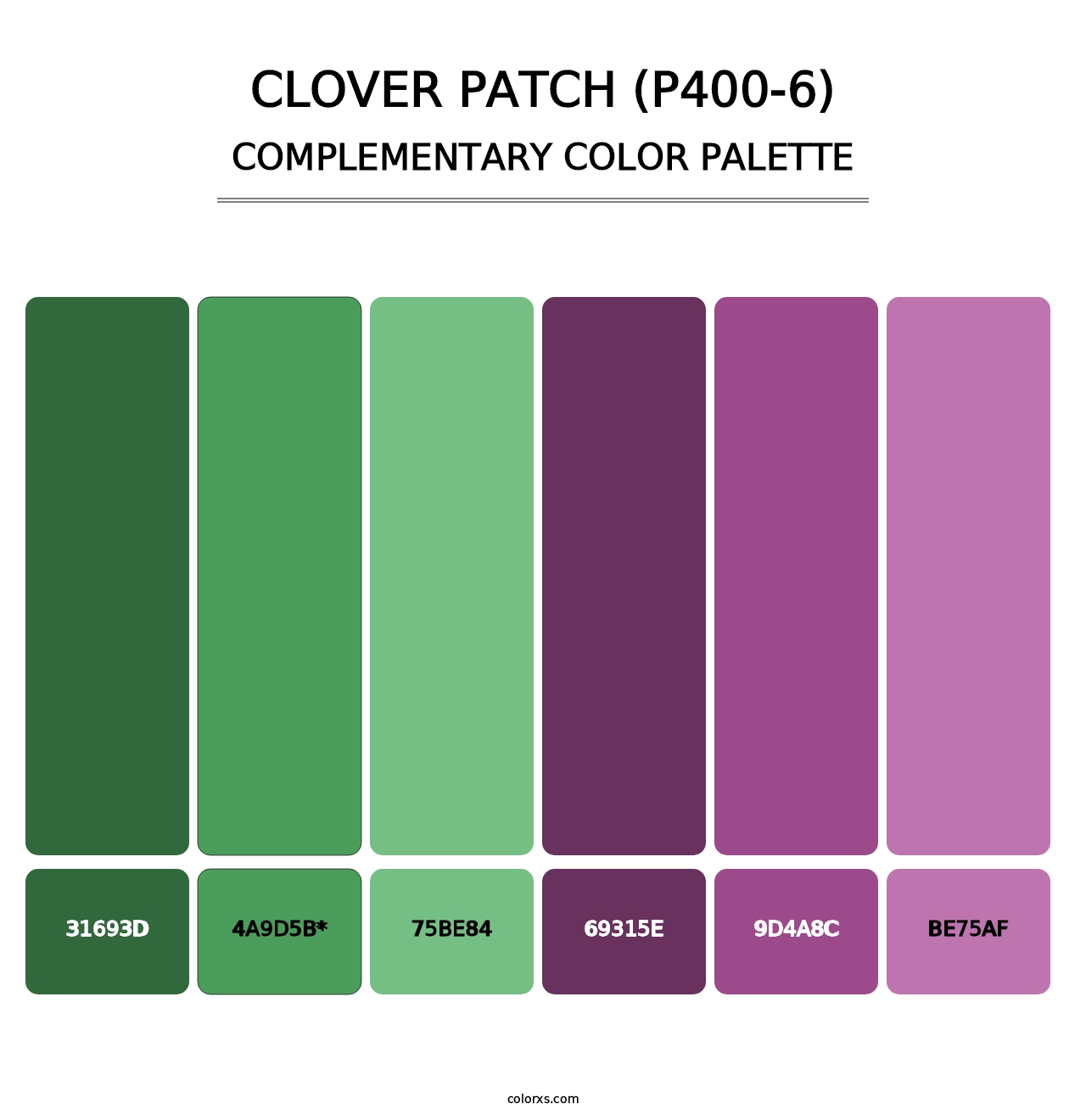 Clover Patch (P400-6) - Complementary Color Palette