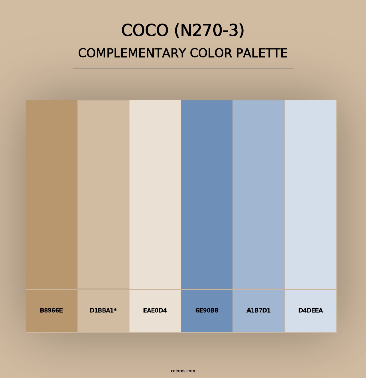 Coco (N270-3) - Complementary Color Palette