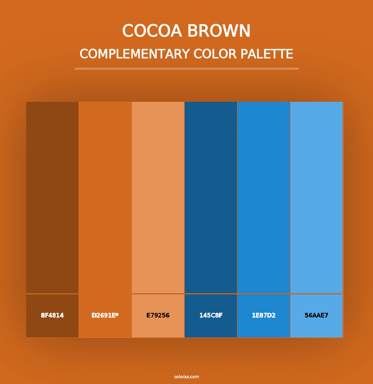 Cocoa Brown - Complementary Color Palette