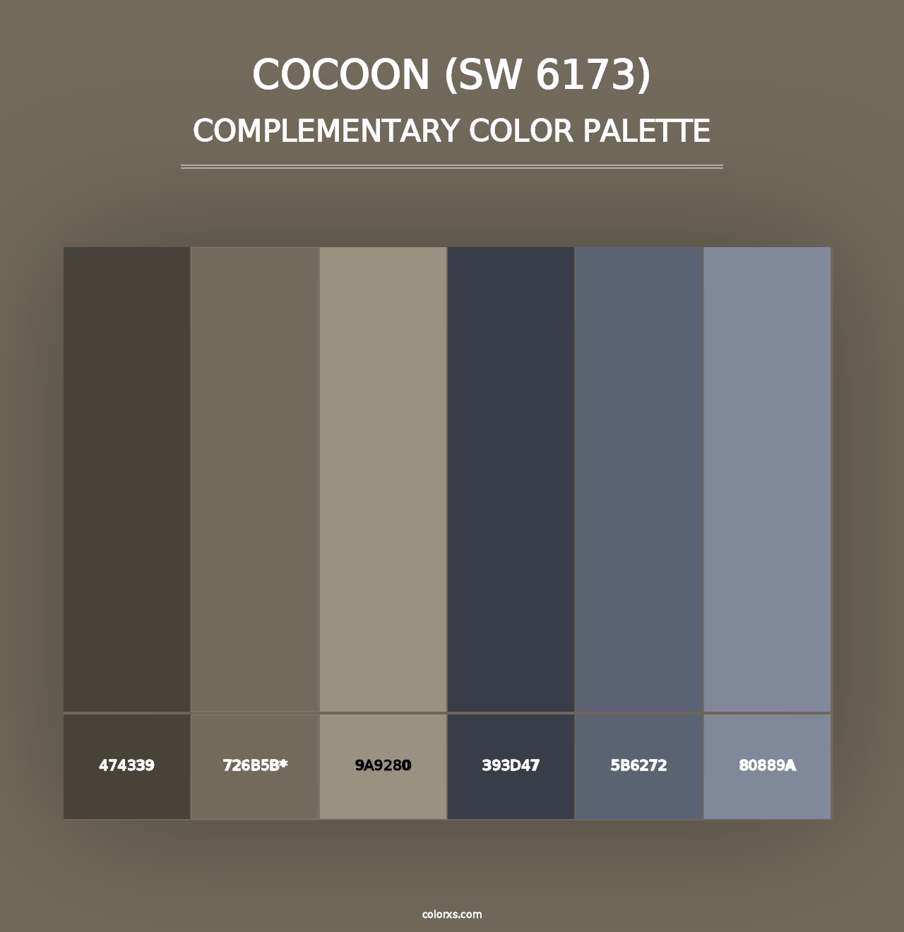 Cocoon (SW 6173) - Complementary Color Palette