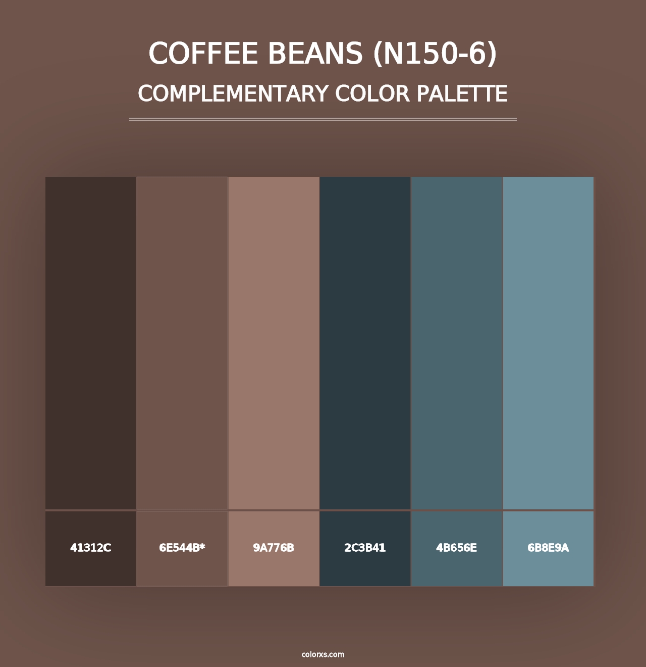 Coffee Beans (N150-6) - Complementary Color Palette