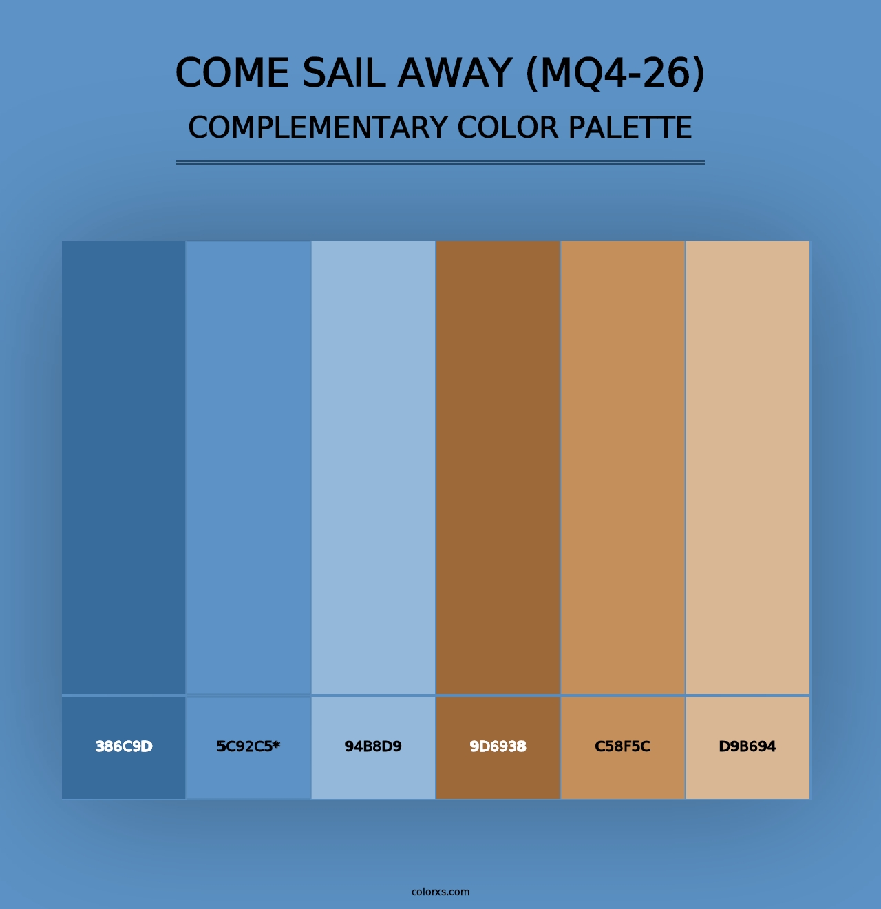 Come Sail Away (MQ4-26) - Complementary Color Palette