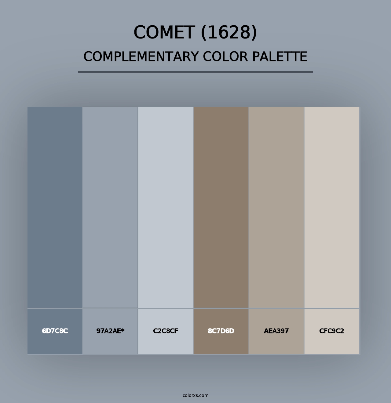 Comet (1628) - Complementary Color Palette