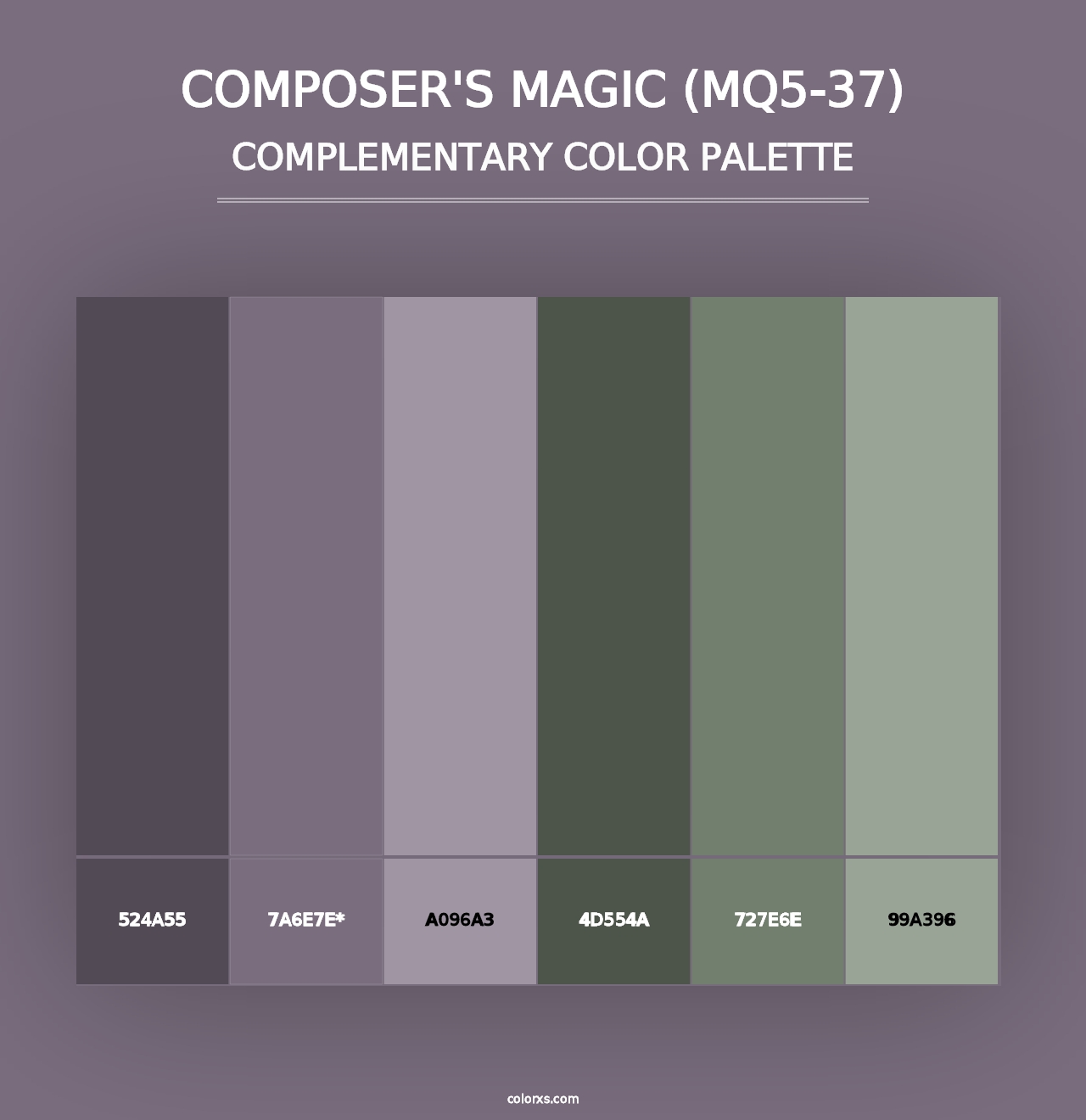 Composer'S Magic (MQ5-37) - Complementary Color Palette