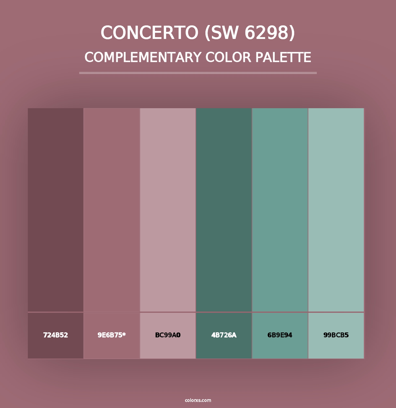 Concerto (SW 6298) - Complementary Color Palette