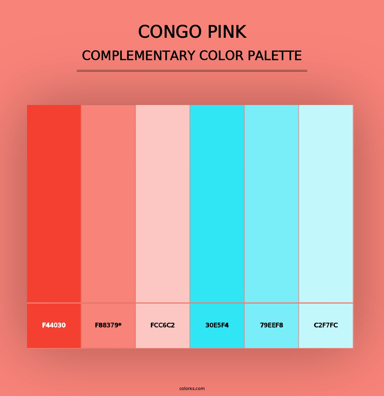 Congo Pink - Complementary Color Palette