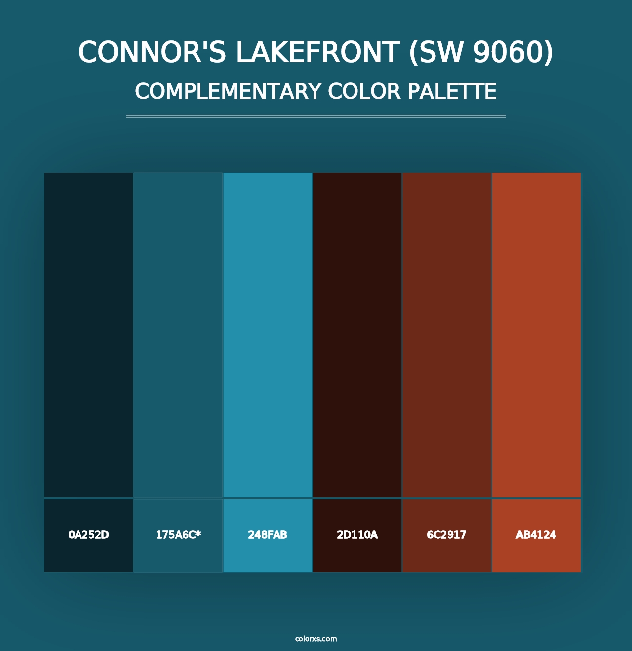 Connor's Lakefront (SW 9060) - Complementary Color Palette