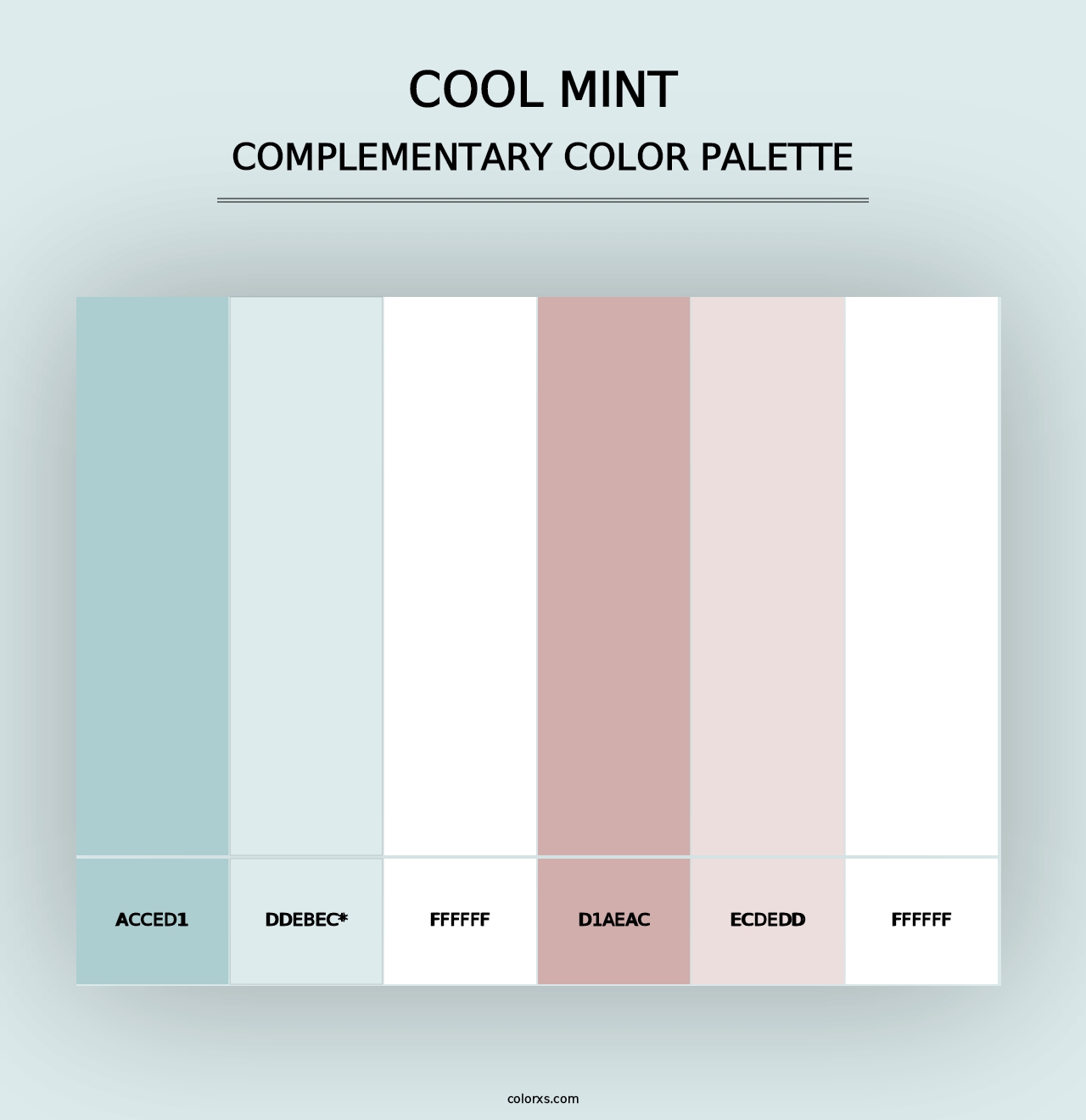 Cool Mint - Complementary Color Palette