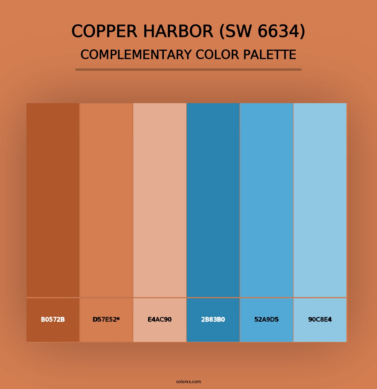 Copper Harbor (SW 6634) - Complementary Color Palette